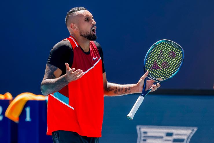 Kyrgios protesta