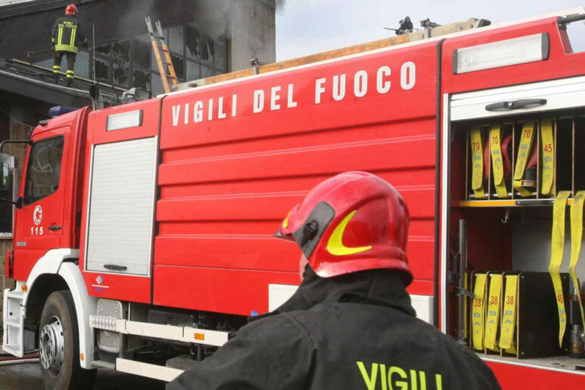 Vigili del Fuoco in servizio